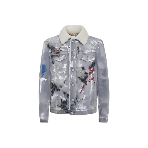 PHILIPP PLEIN Светло-серые мужские куртки