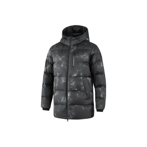 Skechers Пуховик Мужской Облачный Туман С Полным Принтом В Черном