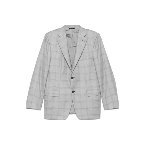 BRIONI FW24 Бизнес-костюм Пальто Мужской Серый