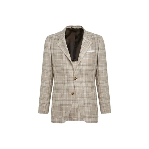 KITON Бежевый Мужской Бизнес-костюмы