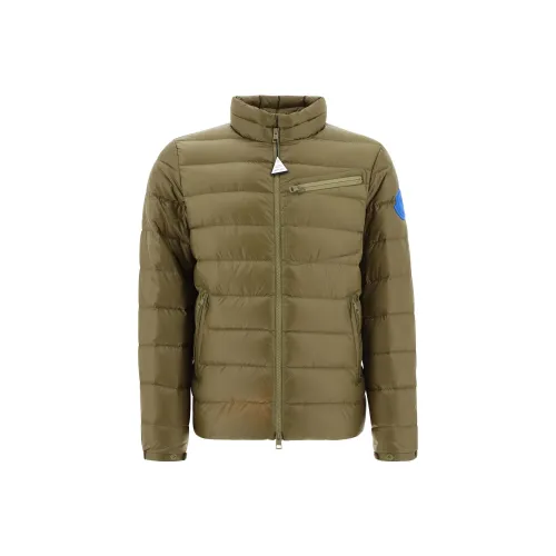 Moncler Пуховик Мужской Оливково-зеленый