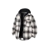 Бежевый и черный в клетку