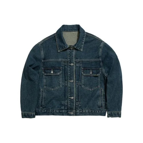 COUNTRY MOMENT Denim Jacket Unisex Nostalgic Blue COUNTRY MOMENT Деним Куртка Унисекс Ностальгический Синий