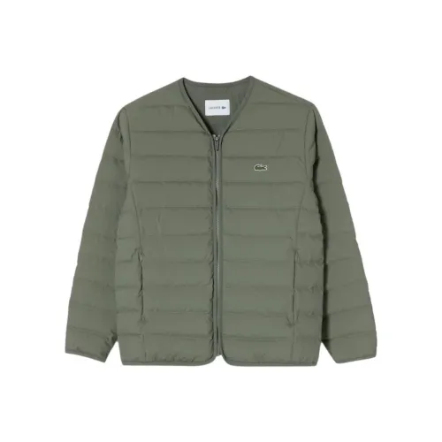 LACOSTE Пуховик Мужской Хаки Зеленый