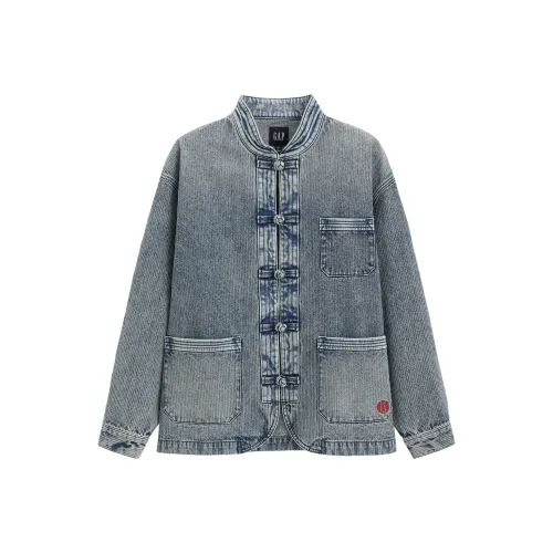 GAP совместный бренд Forbidden City, Collaboration Средняя стирка Мужские джинсовые куртки
