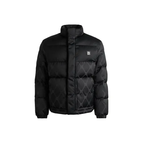 Hugo Boss FW24 Хлопковый пуховик Мужской Черный