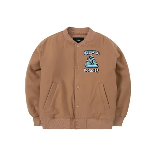 Бейсбольная куртка MLB Base Logo унисекс коричневый