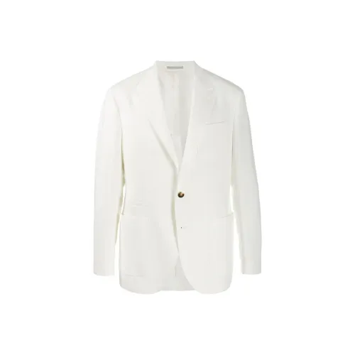 BRUNELLO CUCINELLI Бизнес-костюм Пальто Мужской Белый