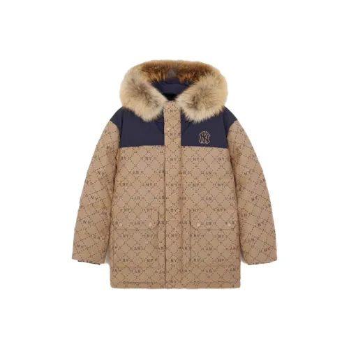 MLB Уличный стиль FW23 Пуховик Унисекс Хаки