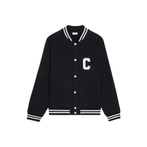 CELINE Бейсбольная куртка Мужская Черная