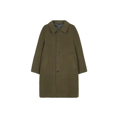 UNIQLO Оливково-зеленое унисекс пальто