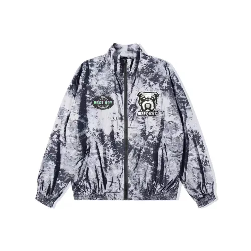 MEET ROY Светло-серый унисекс куртки