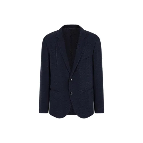 AMANI SS25 Бизнес-костюм Пальто Мужской Ночной Синий