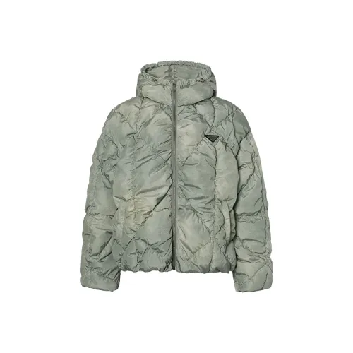 ROCAWEAR Пуховик Унисекс Серый Зеленый