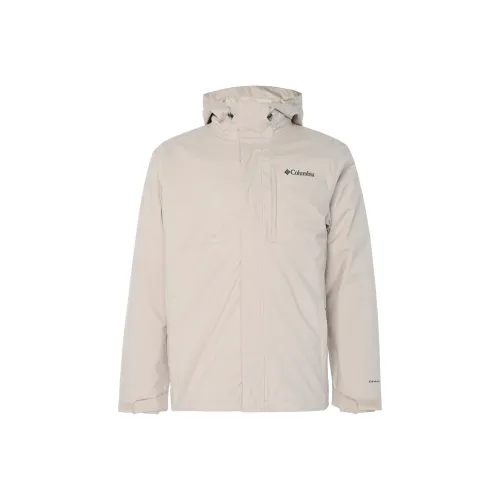 Columbia совместный бренд Omni Термо Водонепроницаемый Термостатический Теплоотражающий Ветровка Мужской Экрю