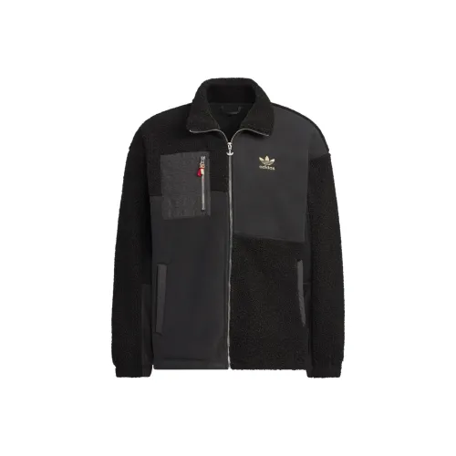 Adidas Originals PF Sherpa Черный Мужской Вельвет Куртка