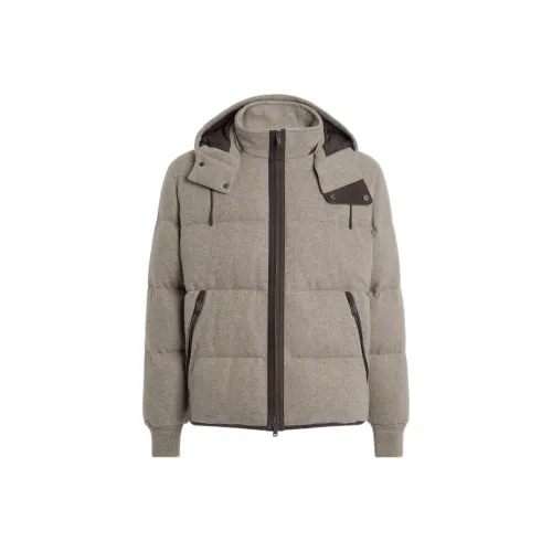Zegna FW22 Down Jacket Men's Light Camel