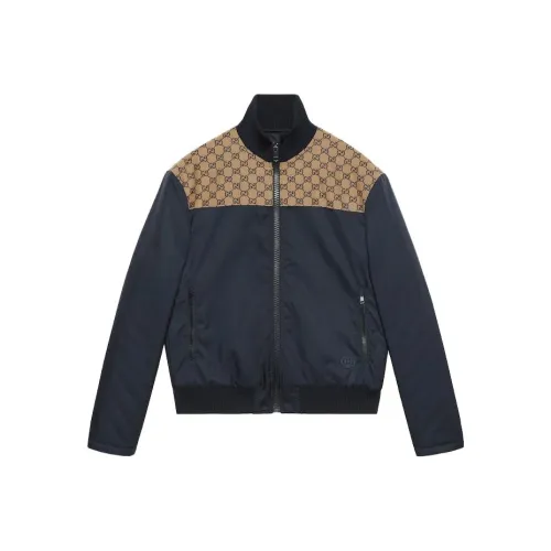 GUCCI SS24 Куртки и Пальто Мужской Темно-синий
