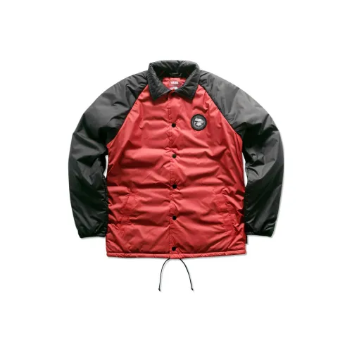 Vans Хлопковый пуховик Мужской Черный Красный