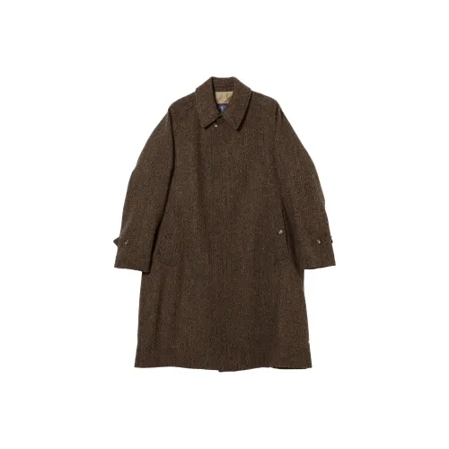 Beams Коричневое унисекс пальто