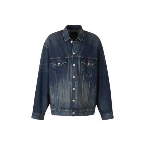 Balenciaga Denim Jacket Men's Dark Blue