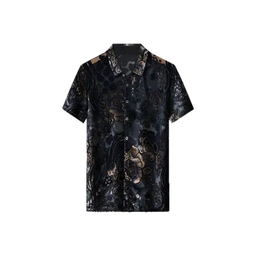 Devanro Мужские Черные Рубашки