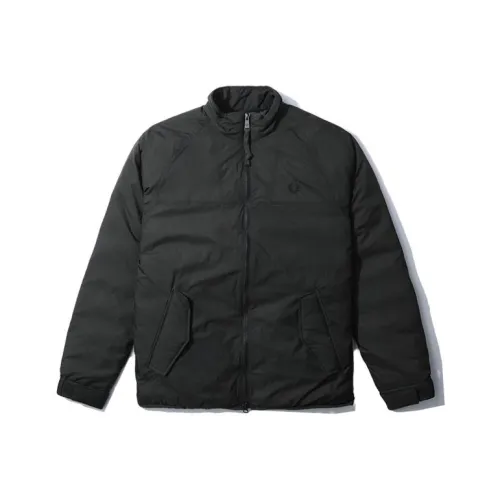 FRED PERRY Зеленый Мужской Пуховик