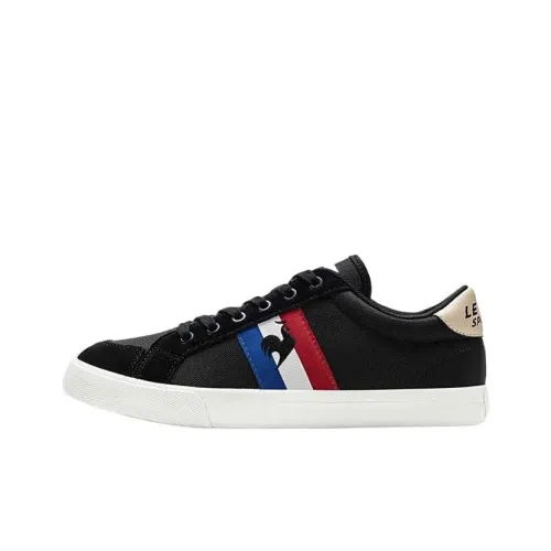 Le Coq Sportif Французский Петух визуально увеличивает рост устойчивые к истиранию низкие кроссовки для скейтбординга унисекс черный