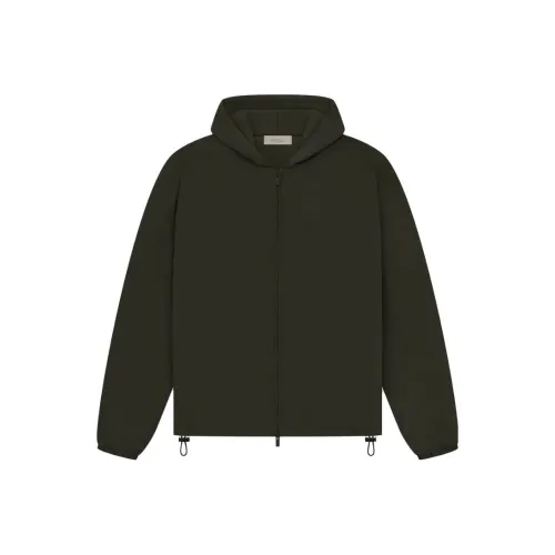 Fear Of God Essentials Drop2 SS23 Essentials Fullzip Куртка Off Черный хлопковый пуховик Мужской Светло-черный
