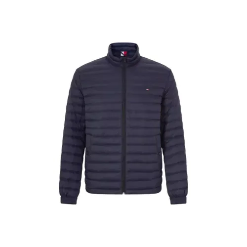 Tommy Hilfiger Темно-синий Синий Мужской Пуховик