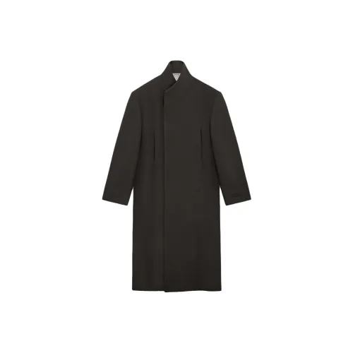 Fear Of God SS24 Season 8 Collection Двойной Шерсть Воротник-стойка Пальто-пальто Унисекс Черный