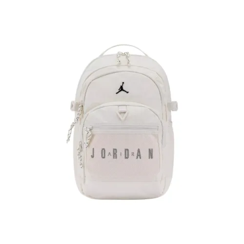 Джордан Полиэстер Рюкзак Unisex Light Айвори Белый