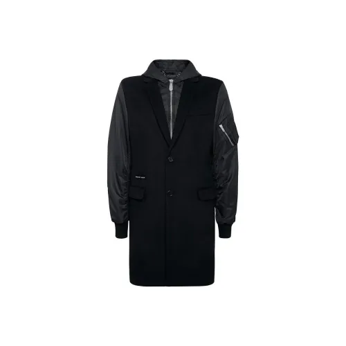 PHILIPP PLEIN Черное Мужское Пальто
