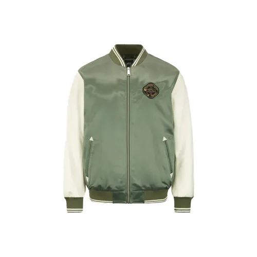 EVISU Темно-армейский зеленый Мужской Бейсбольные Джерси