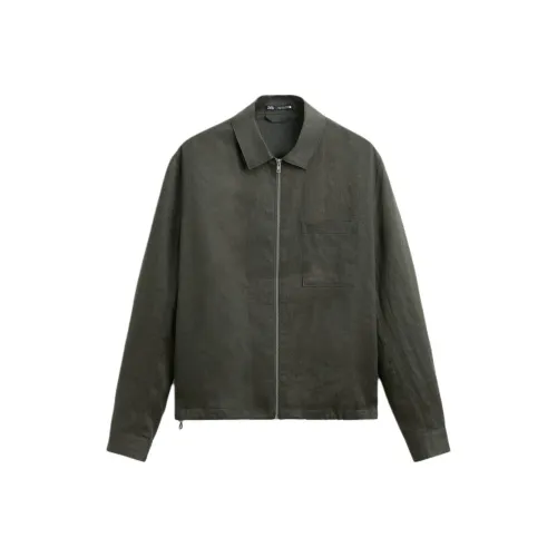 ZARA Khaki Мужские Куртки