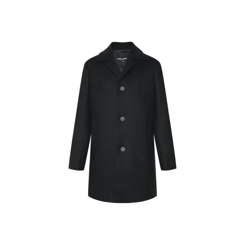 LESS IS MORE Черное G4DYR2011Y Мужское пальто