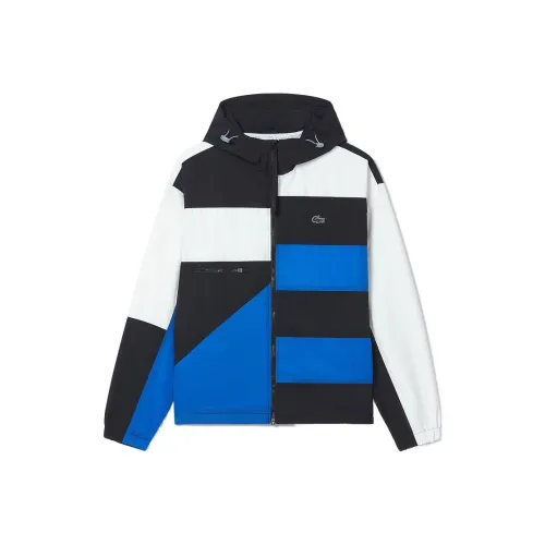 Куртка Мужская Черная Белая и Синяя Сотрудничество LACOSTE