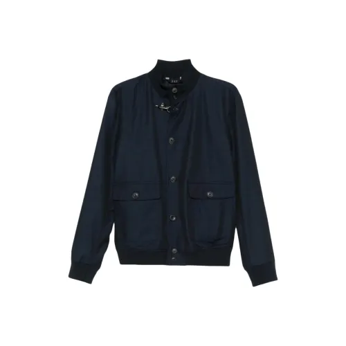 Fay SS25 Куртки и Пальто Мужской Морской Синий