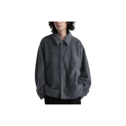 HARE Velvet Feel Coat Men's Dark Gray