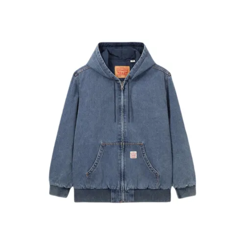 Levis Blue Men's Denim Jackets Левис Синий Мужские Джинсовые Куртки