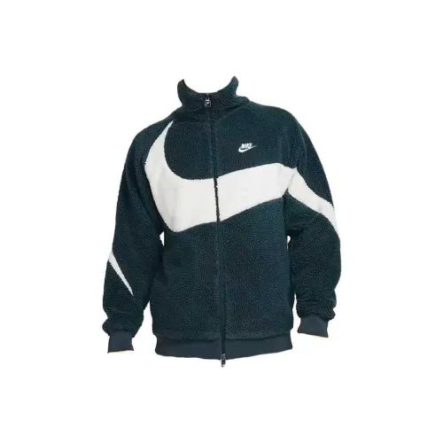 Nike Зеленый Мужской Бархатные Куртки