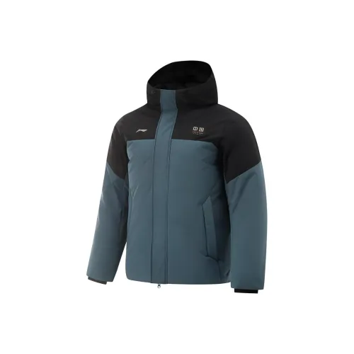 LINING Fitness Series Пуховик Мужской Темно-синий Черный