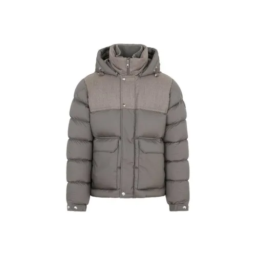 MONCLER Коричневый Мужской Пуховик