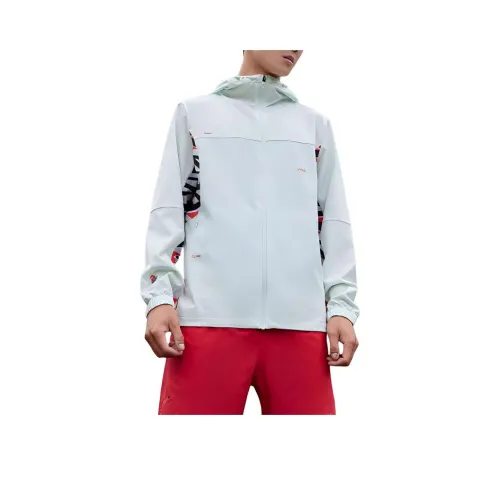 361° Variety Тренировки Коллекция Куртки Пальто Мужской Лето Dew Натуральный Белый