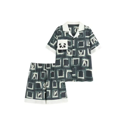 LEZIYUN Пижамный комплект женский темно-зеленый