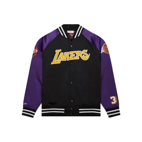 MITCHELL NESS Куртки и пальто Мужской Черный Фиолетовый