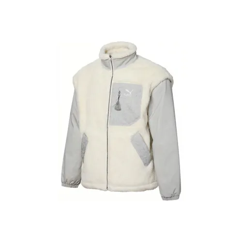 PUMA Белый Мужской Бархатные куртки
