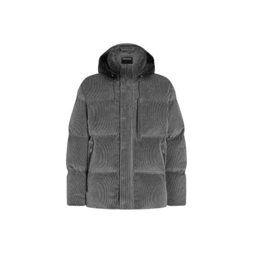 Zegna Cashco FW24 Down Jacket Men's Gray