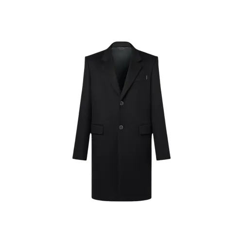 LOUIS VUITTON Мужское черное пальто