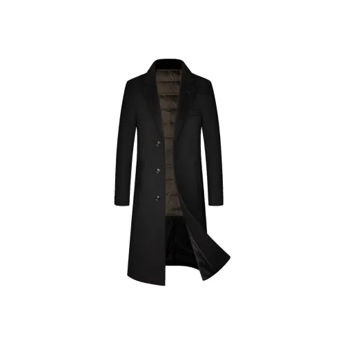 FIRS Черное Мужское Пальто